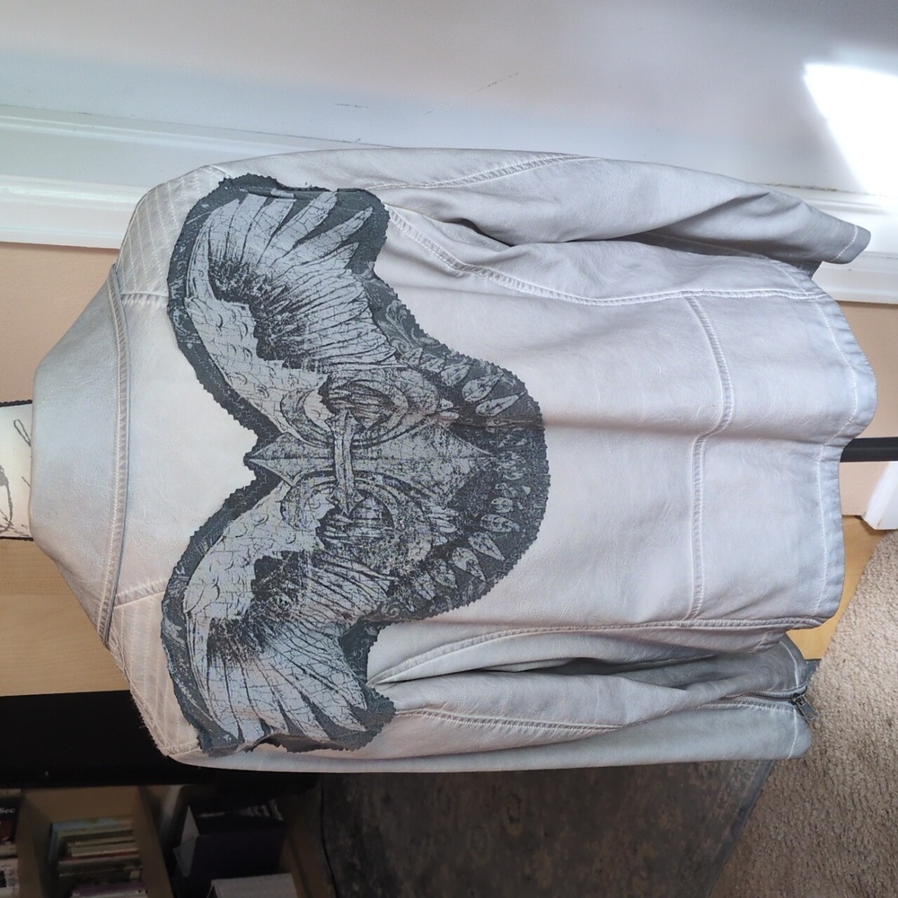 Moto Jacket With Wings